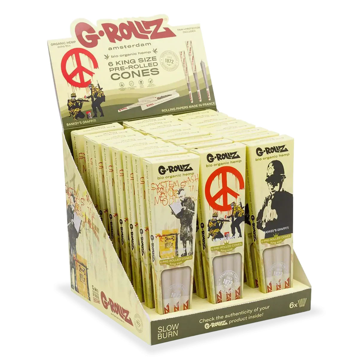 G-Rollz Organic Hemp Extra Thin Cones 