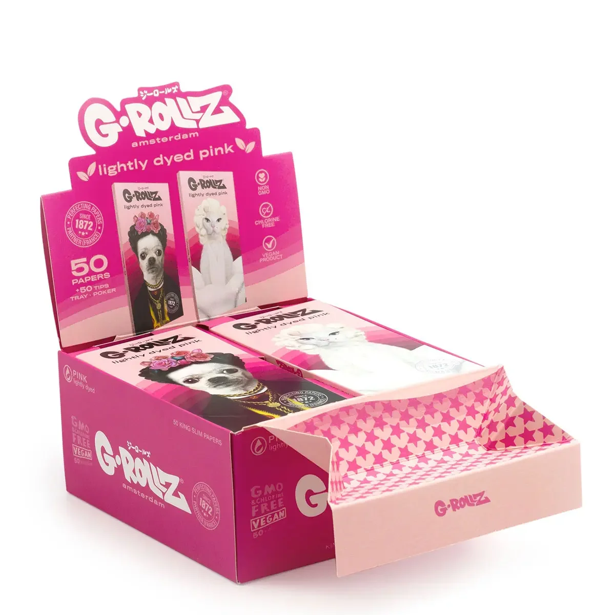 G-Rollz Mexican Diamonds Dyed Pink paberid