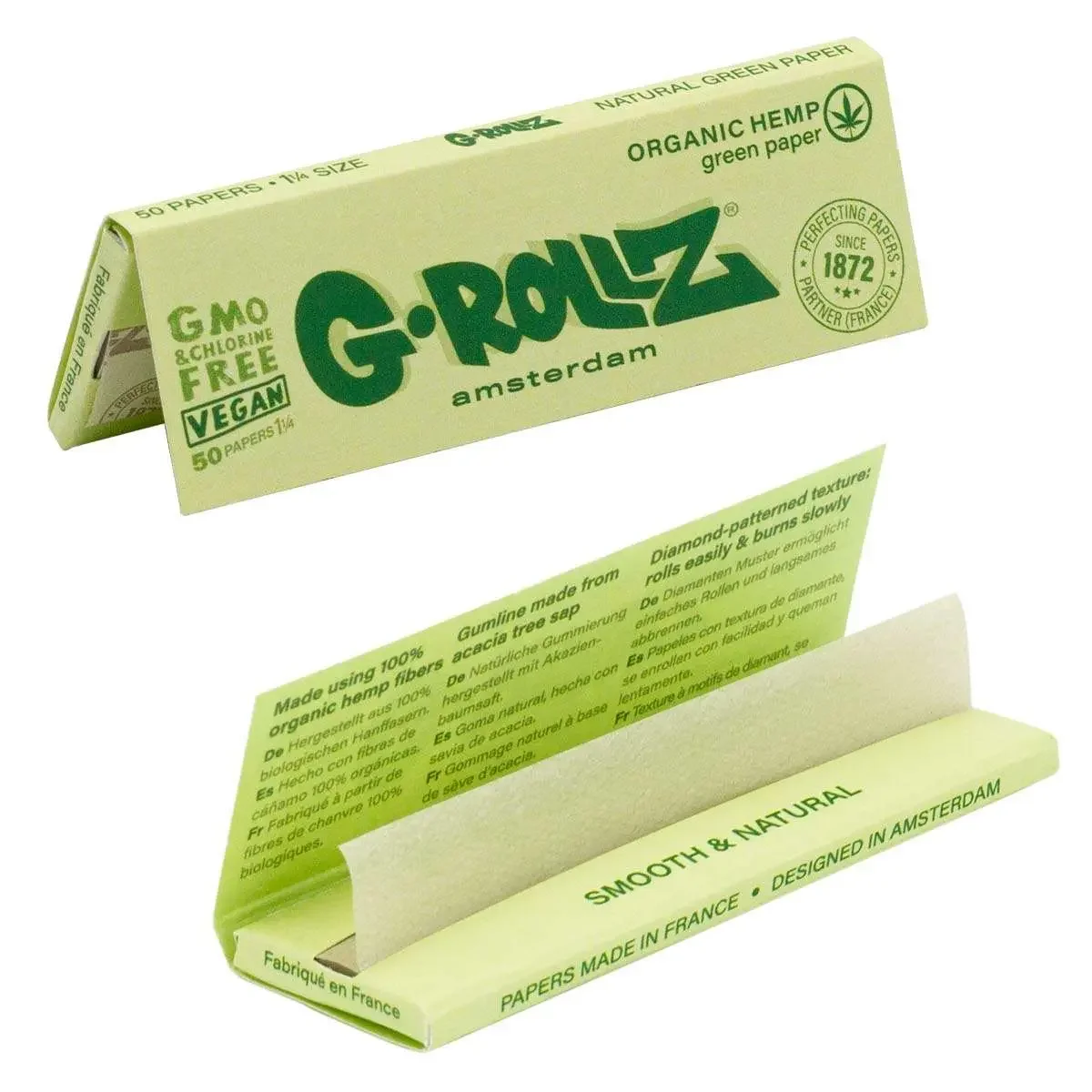 G-Rollz Organic Green Hemp paberid