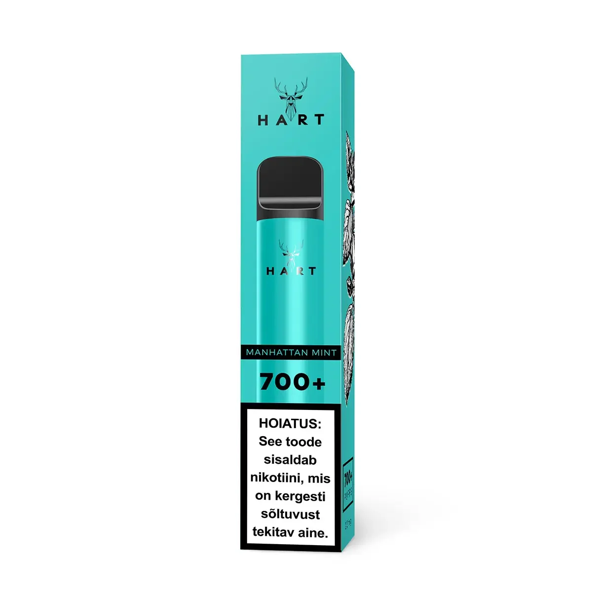 HART Manhattan Mint 700+ ühekordne e-sigaret